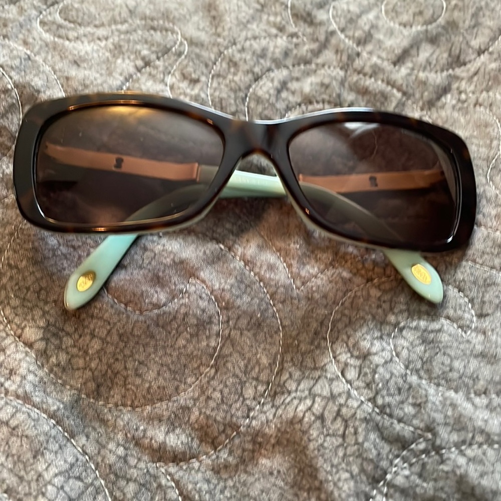 Authentic Tiffany and Co. tortoiseshell sunglasses